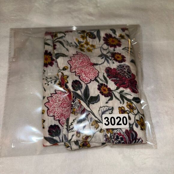 Rachel Zoe Women’s Small 100% Linen Colorful Floral Pink Cream Short Sleeve Tee - Picture 10 of 10